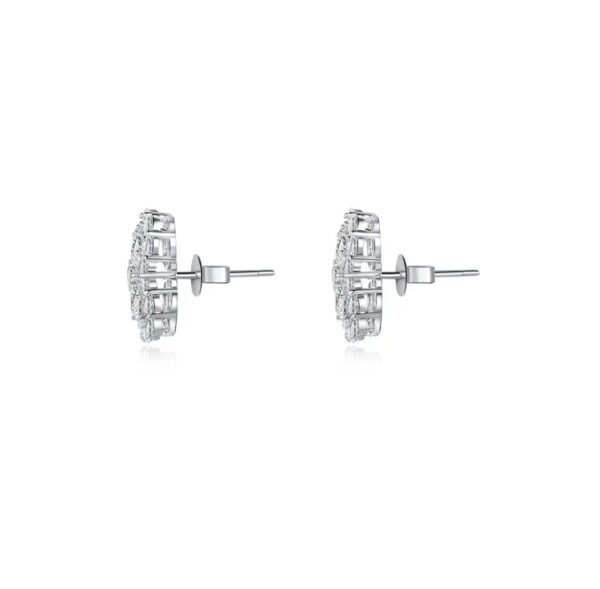 “Lucky Blossom” Four-Leaf Diamond Earrings