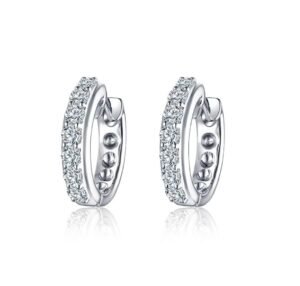 主 “Galaxy Glow” Pavé Hoop Earrings