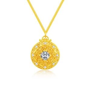 Starry Gold Diamond Necklace
