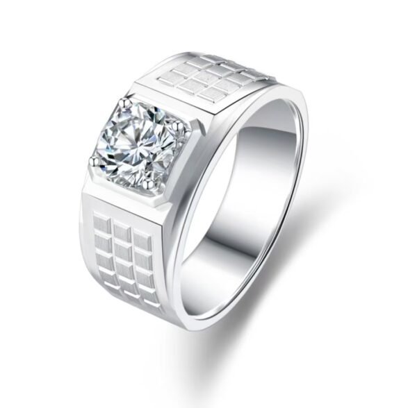 微信图片_20250924124312_133_2 Light of PerseveranceMen’s Silver Zircon Ring