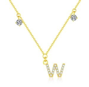 微信图片_20250925150154_142_2 “Whisper of Wishes” Letter W Diamond Necklace