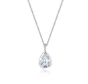 微信图片_20250926095700_147_2 Tear of Love Sterling Silver Diamond Pendant Necklace
