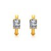 Radiant Gold Zircon Earrings