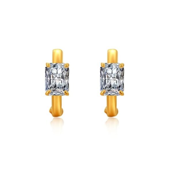 Radiant Gold Zircon Earrings