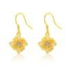 Golden Bloom Filigree Drop Earrings